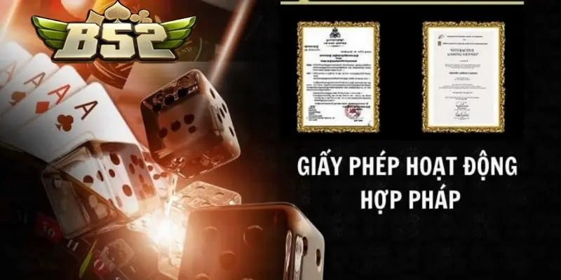 Giấy phép hoạt động của cổng game do những tổ chức uy tín cấp phép. Giấy phép hoạt động của cổng game do những tổ chức uy tín cấp phép.