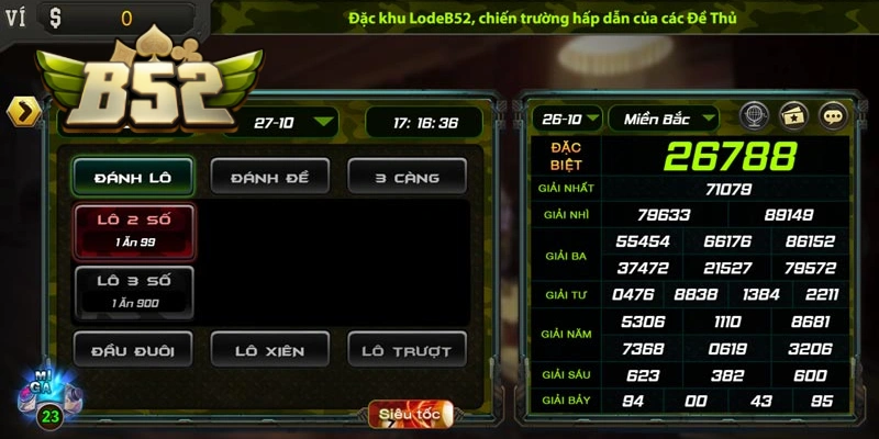 Nhiều loại hình lô đề online tại cổng game B52 CLUB